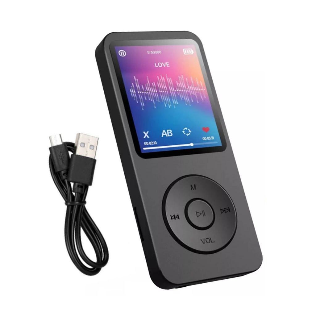 Wireless BT Bluetooth 5.0 MP4 MP3 Player Built-in Lithium Battery HiFi Lossless Sound HD Screen Display Voice Recorder