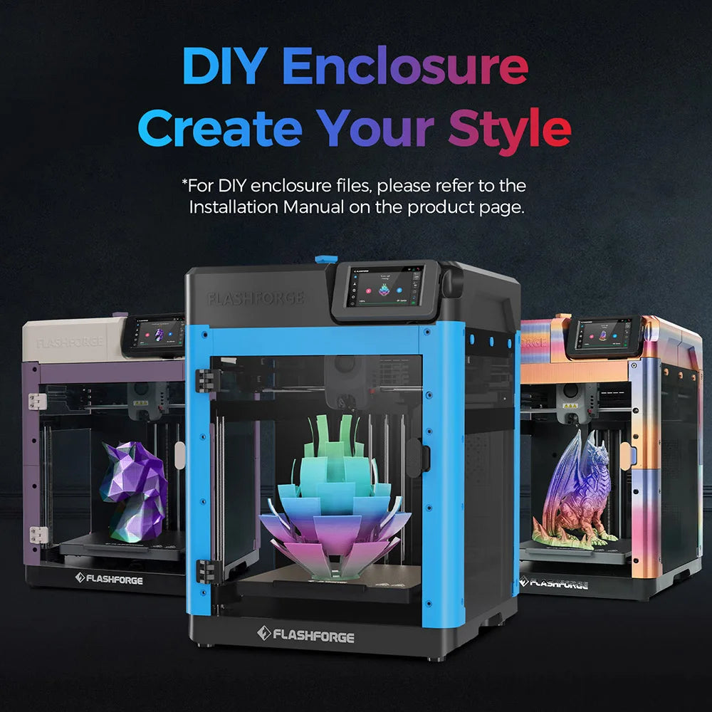 FLASHFORGE Enclosure Panel Kit for Adventurer 5M 3d Printer Parts Kit Make Printing More Quiet