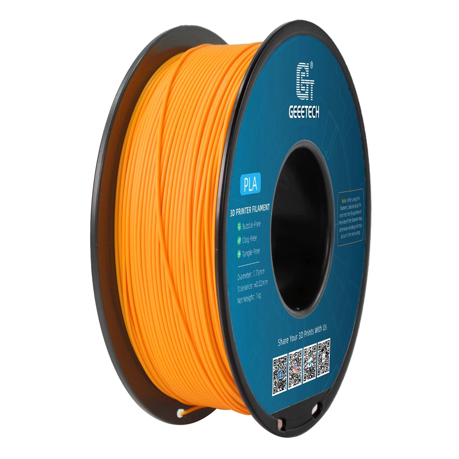 GEEETECH 1roll/1kg 1.75mm PLA Silk PLA  Filament Vacuum Packaging Overseas Warehouses Various Colors For 3D Printer Fast Ship