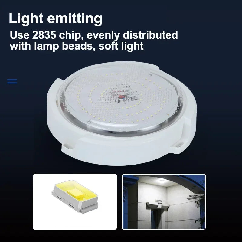 LED Solar Ceiling Light 3 Color Waterproof Solar Lamp With Remote Control Indoor Home Top Ceiling Lights Outdoor Garden Lighting