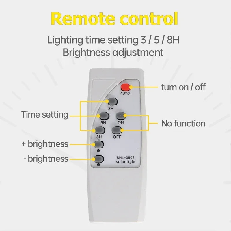 LED Solar Ceiling Light 3 Color Waterproof Solar Lamp With Remote Control Indoor Home Top Ceiling Lights Outdoor Garden Lighting