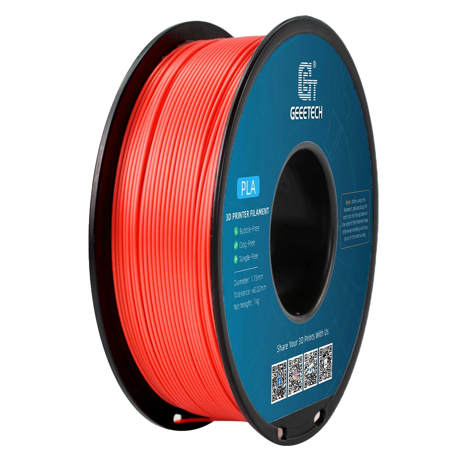 GEEETECH 1roll/1kg 1.75mm PLA Silk PLA  Filament Vacuum Packaging Overseas Warehouses Various Colors For 3D Printer Fast Ship