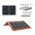 CP-SETUNO Solar Panel Mounting Set, Photovoltaic Mounting Rail for 1/2/4 Solar Panel, 300 mm Aluminum Mounting Rail, for 30/35 m
