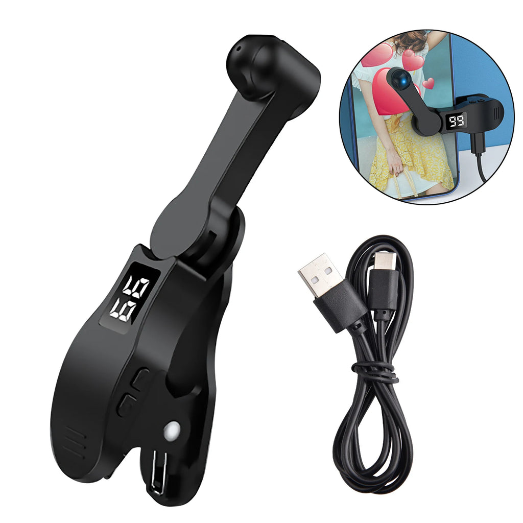 Auto Screen Clicker Tapper w/Power Cable For Smart Phone Apps Video Live Streaming Gadget Fast Click Cell Phone Screen Tapper