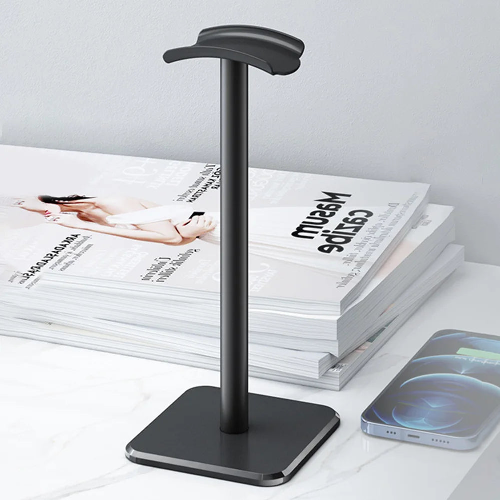 Headset Stand Aluminium Alloy Headphone Holder Rack Space Saving Desktop Organizer Display Vertical Bracket Hanger