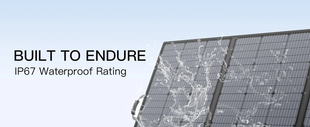 MHPOWOS 400W 220W 110W Lightweight Portable Solar Panel, Foldable Solar Panel for Outdoor Activities, IP67 Waterproof for RV
