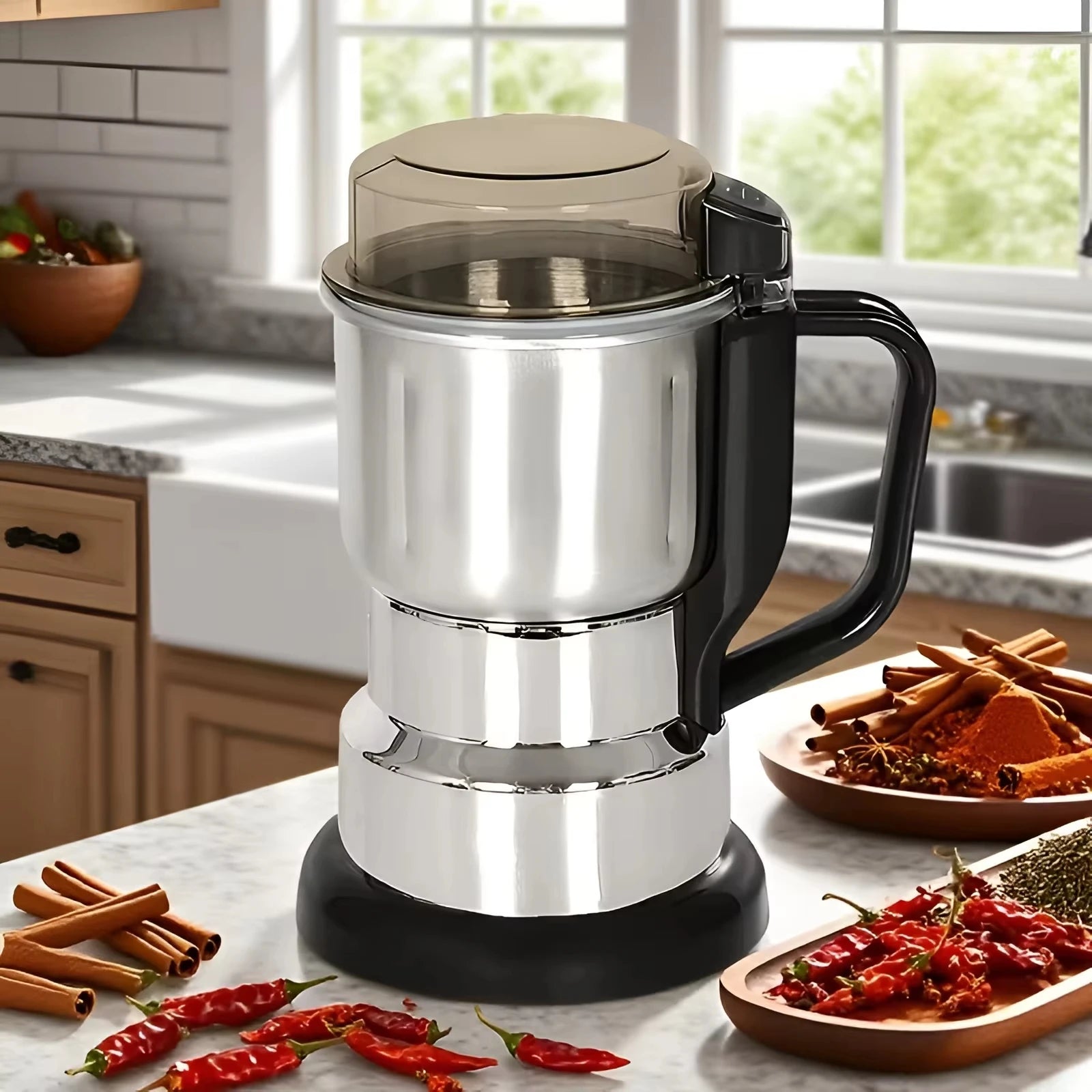 Multi-functional Electric Grinder, High-power Food-grade Coffee & Grain Grinder, Ideal Gift for Coffee & Whole Grain Lovers