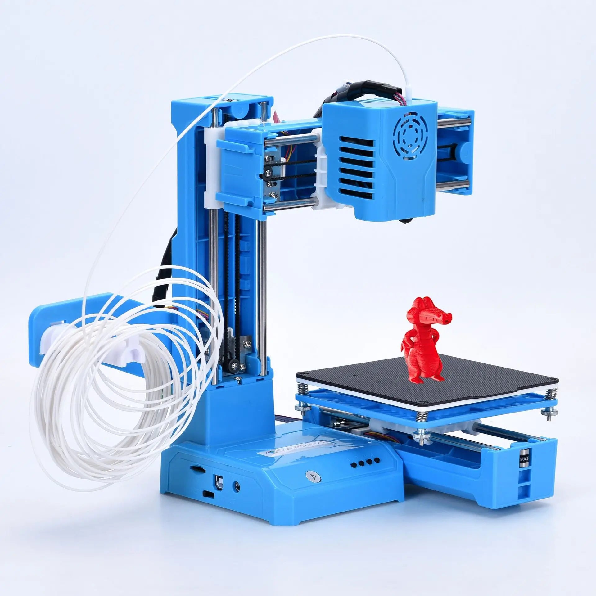 Mini 3D Printer High Precision Silent Printing Compact Desktop Easy Operation for PLA Consumables One Key Printing for Beginners