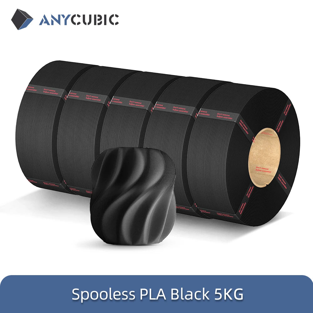 ANYCUBIC 10KG Refill PLA Filament 3D Printer 1.75mm Spooless Plastic Rubber Filament Material For FDM 3D Printer for Kobra 3 S1C
