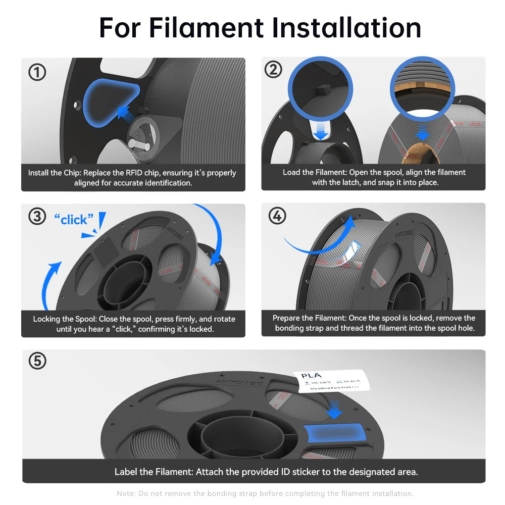 ANYCUBIC 10KG Refill PLA Filament 3D Printer 1.75mm Spooless Plastic Rubber Filament Material For FDM 3D Printer for Kobra 3 S1C
