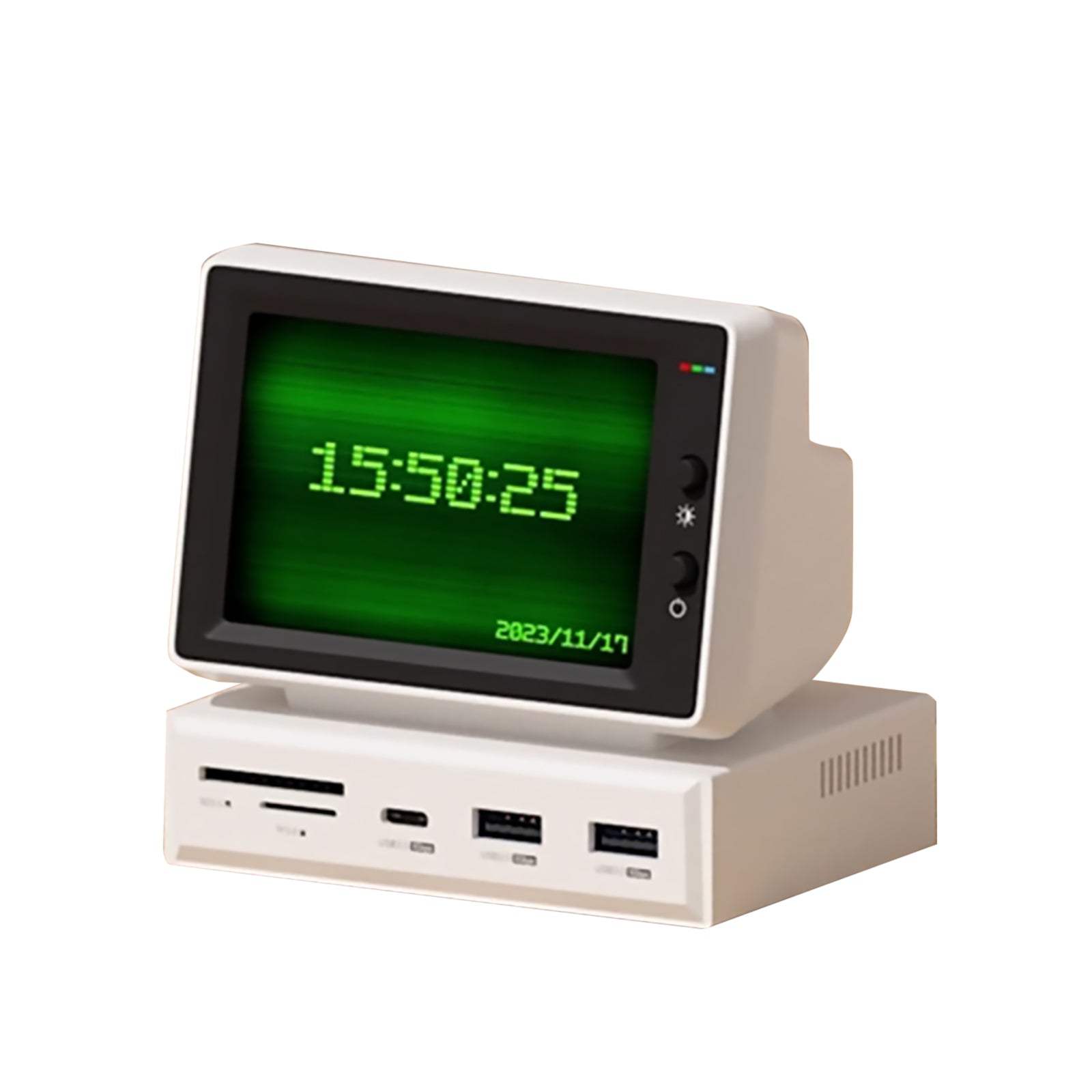 3.5inch HDD Data Monitor Display Sub Screen with USB C Hub for Laptop PC MacBook IPS Mini Screen AIDA64 Mini PC CPU RAM