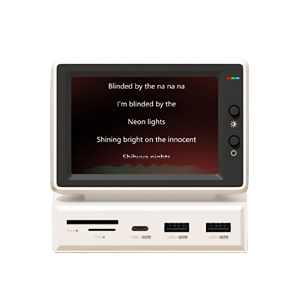 3.5inch HDD Data Monitor Display Sub Screen with USB C Hub for Laptop PC MacBook IPS Mini Screen AIDA64 Mini PC CPU RAM